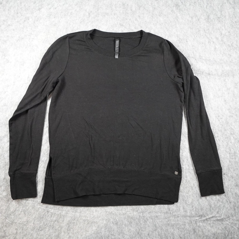 Gaiam Sweatshirt Women Medium Black Long Sleeve Crew Neck Activewear Pullover